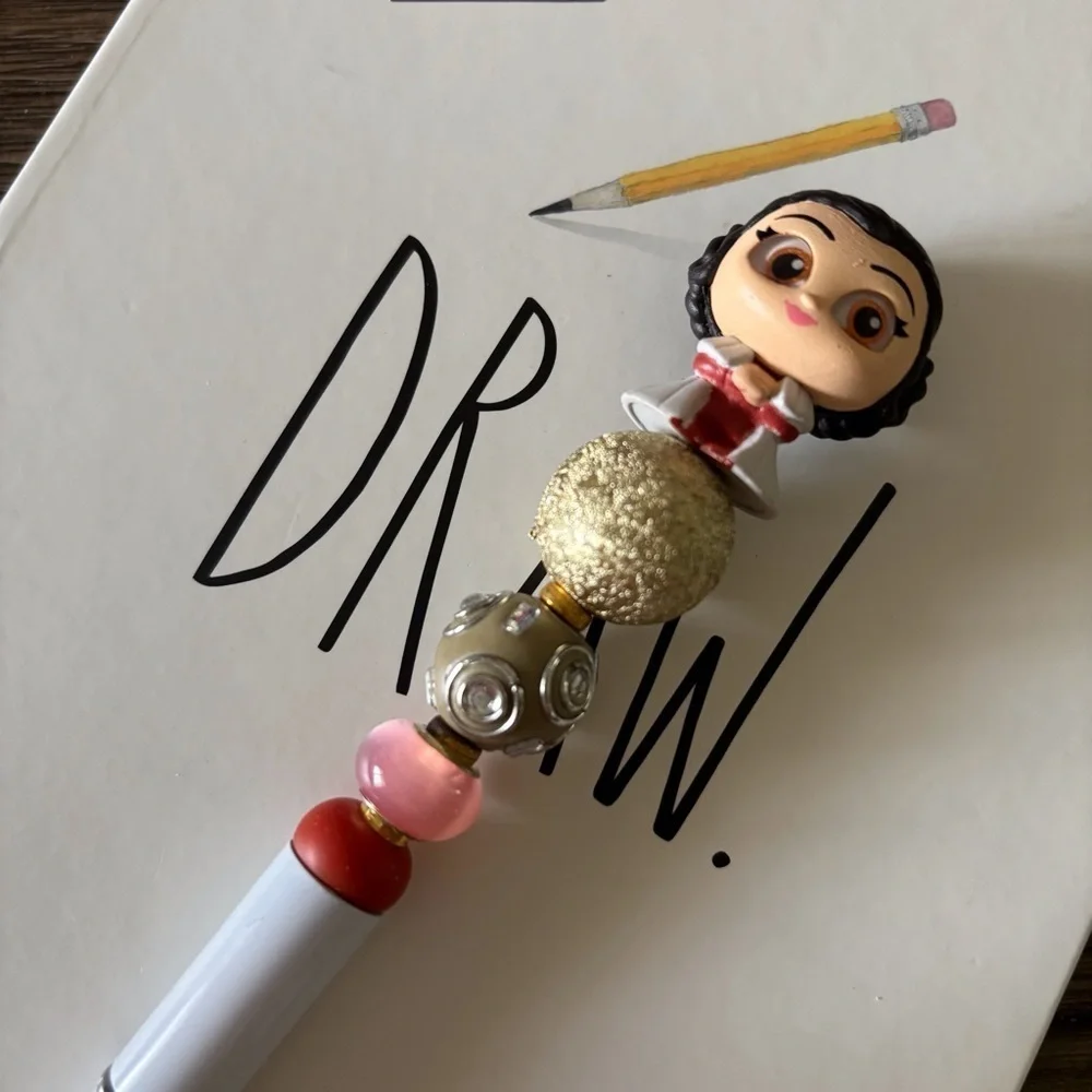 Disney Doorables: Star Wars: Princess Leia handmade beaded pen